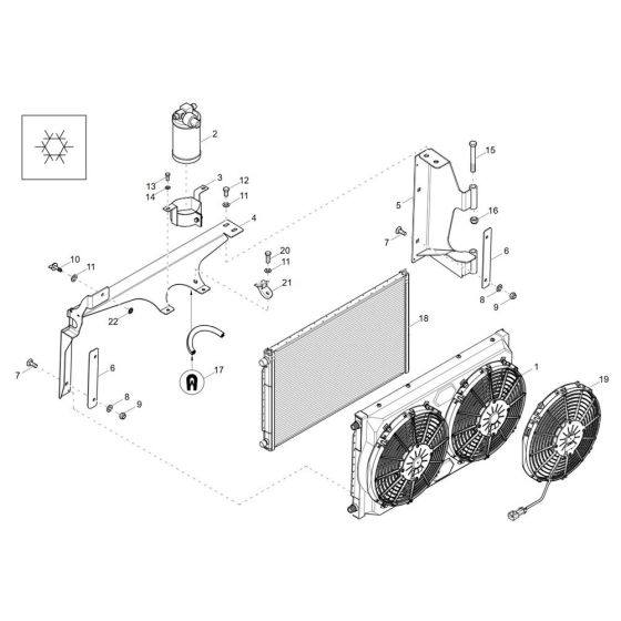 Radiator Assembly for Wacker DV60-2 Dumper