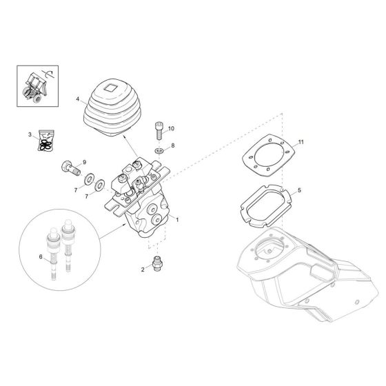 Joystick Assembly for Wacker DV90-2 Dumper