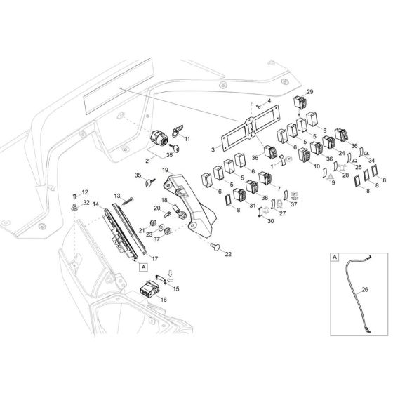 Instrument Panel Assembly for Wacker DV90-2 Dumper