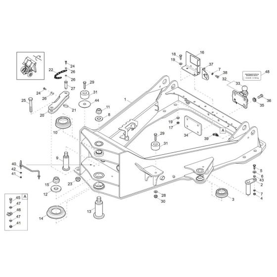 Front Frame Assembly for Wacker DV90-2 Dumper