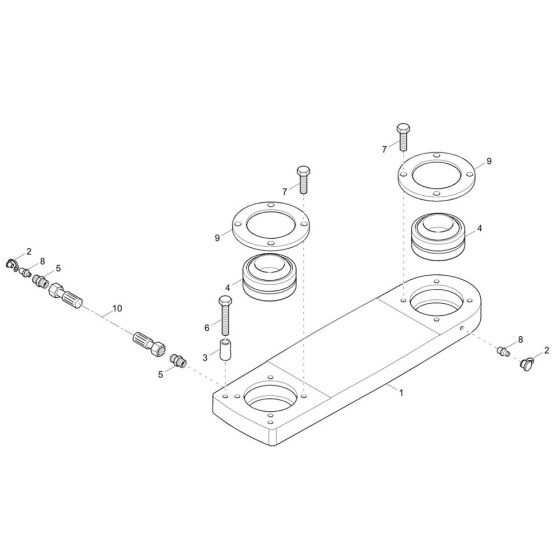 Articulated Joint Assembly for Wacker DV90-2 Dumper