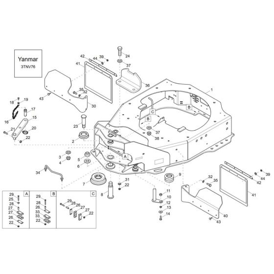 Front Frame Assembly for Wacker DW30-2 Dumper