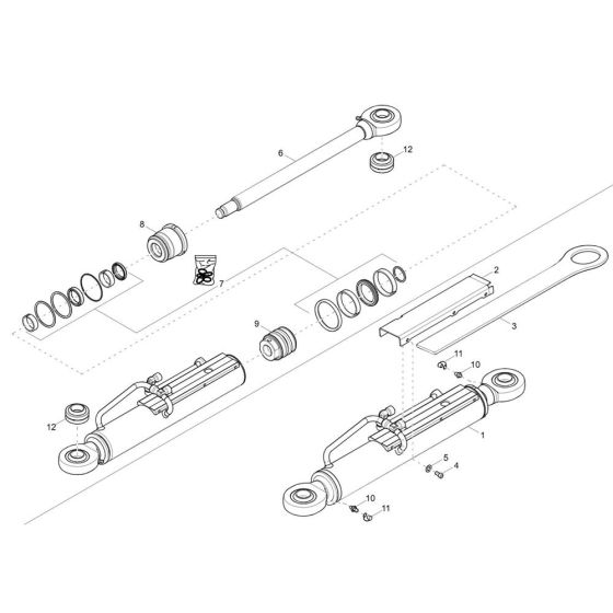 Steering Cylinder Assembly for Wacker DW30-2 Dumper