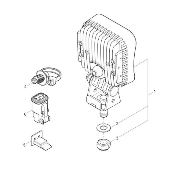 Working Light Assembly for Wacker DW30-2 Dumper