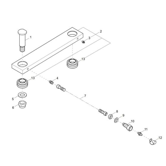 Articulated Joint Assembly for Wacker DW30-2 Dumper