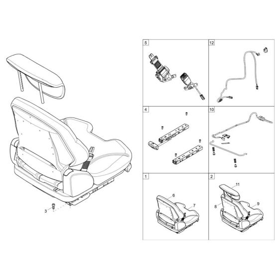 Seat Assembly for Wacker DW30-2 Dumper