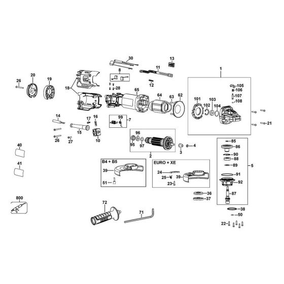 a for DeWalt DWE4204 Angle Grinders