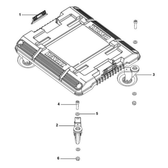 Main Assembly for DeWalt DWST1-71229 Trolley