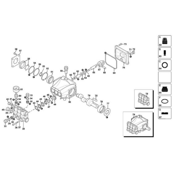 Head Assembly for DeWalt DXPW005E Pressure Washer