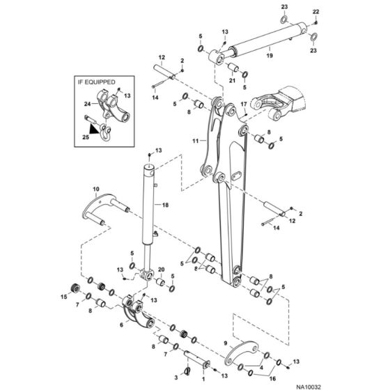 Arm Assembly for BobCat E17 (S/N B27H13239 - B27H13239)