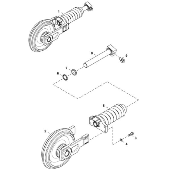 Idler Assembly for BobCat E26 (S/N AJRY11001 & Above)