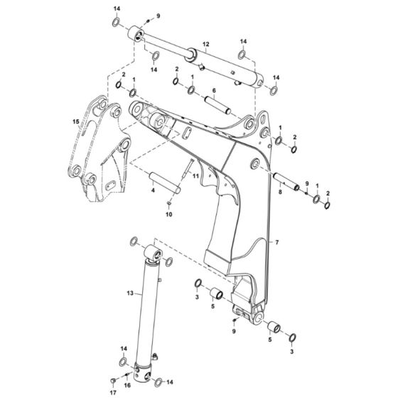 Boom Assembly for BobCat E26 (S/N B4B811001 & Above)