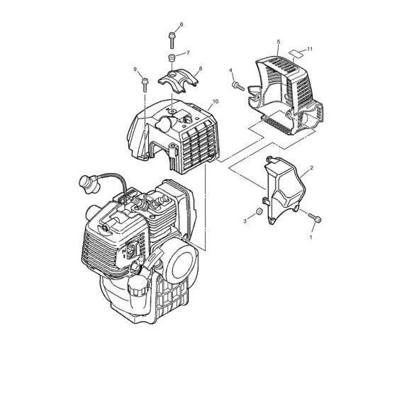 Engine Cover for ECHO EA-410 Earth Auger