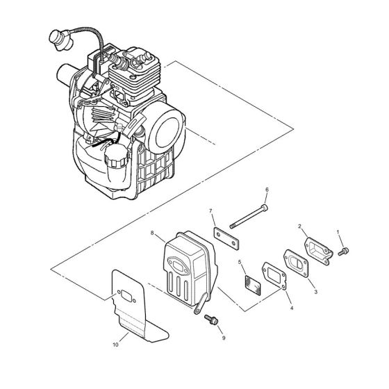 Muffler for ECHO EA-410 Earth Auger