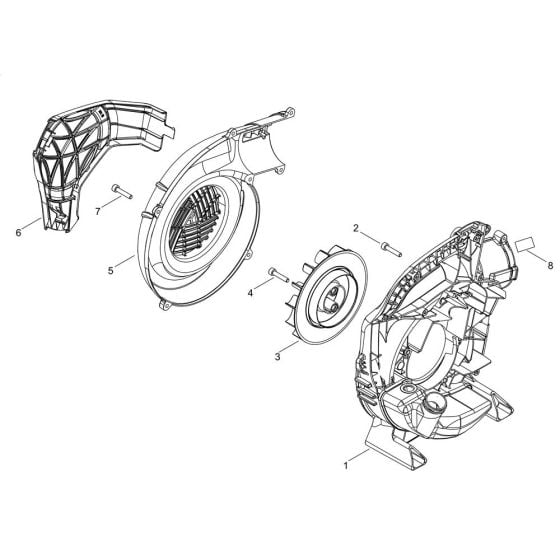 Fan Case for Shindaiwa EB252 Blower