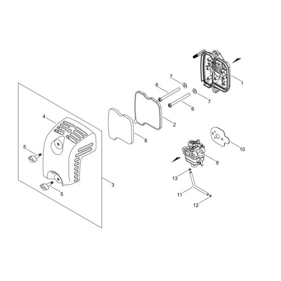 Air Cleaner for Shindaiwa EB3410 Blower