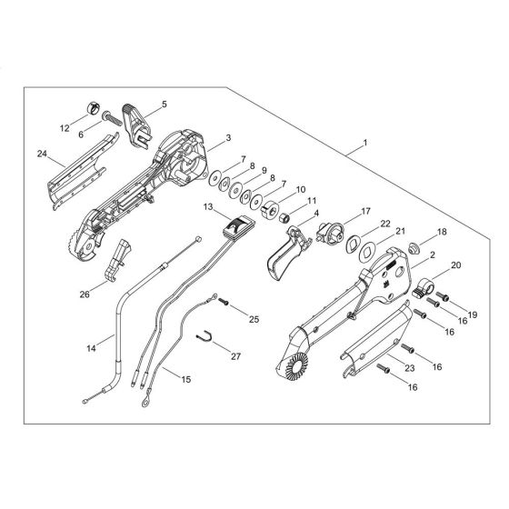 Throttle Lever for Shindaiwa EB3410 Blower