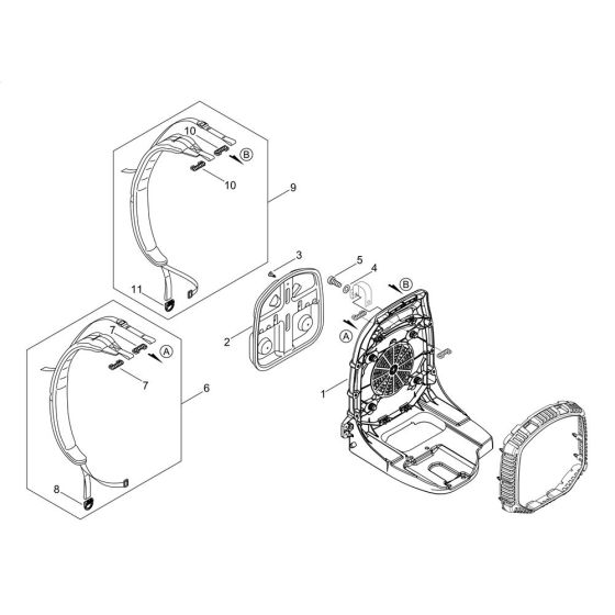 Backpack Harness for Shindaiwa EB600RT Blower