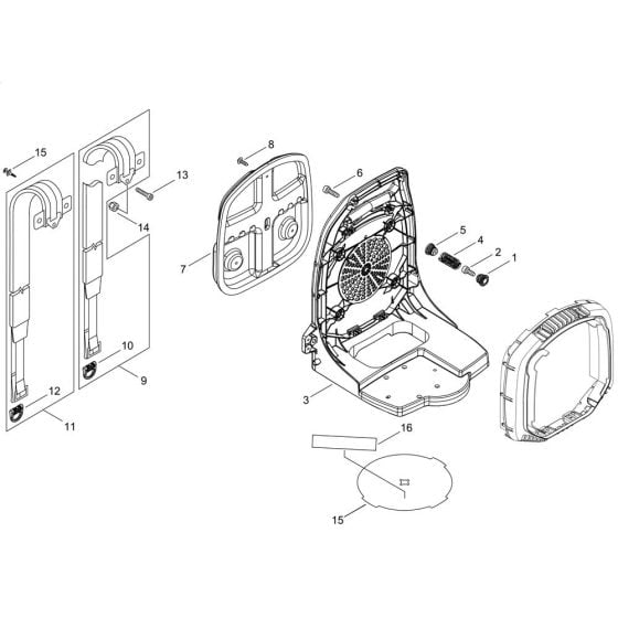 Backpack Harness for Shindaiwa EB770 Backpack Blower