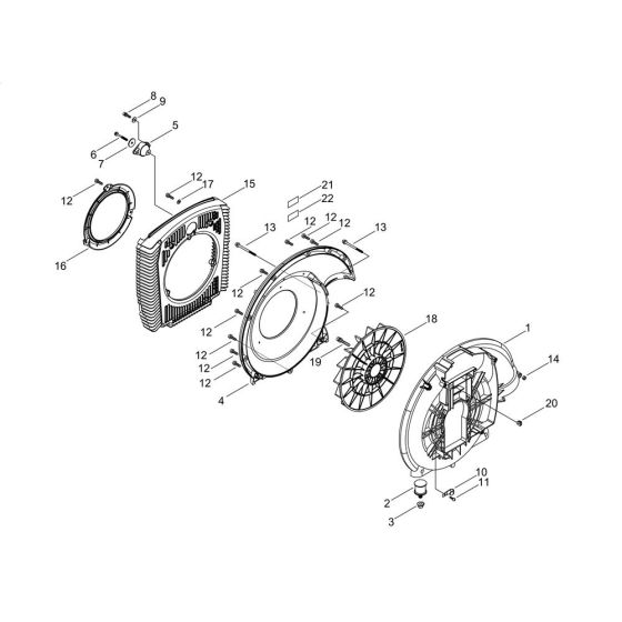 Fan Case for Shindaiwa EB8520RT Blower