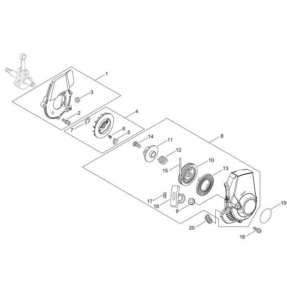 Recoil Starter for Shindaiwa EBS256S Blower