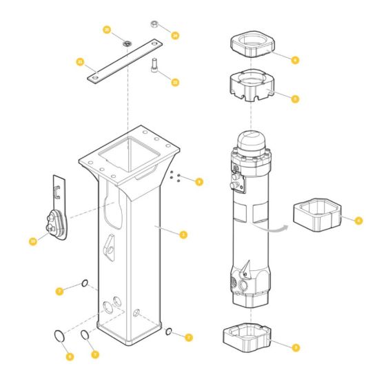 Epiroc EC 70T (S/N BES140547-) Hydraulic Breaker Assembly