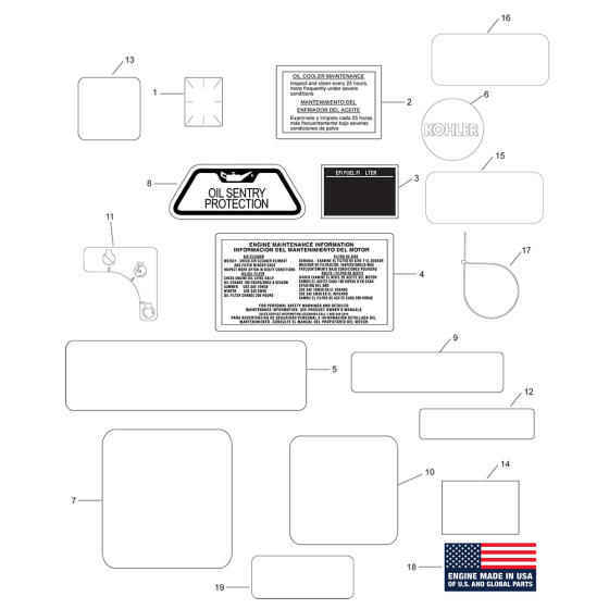 Identification for Kohler ECH630 Engines