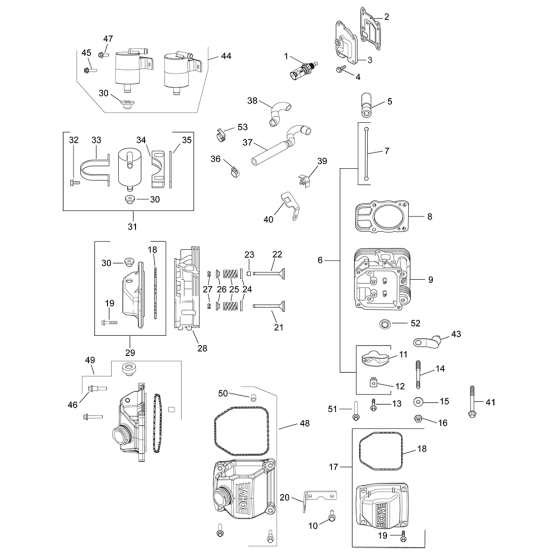 CylinderHead/Breather for Kohler ECV680 Engines