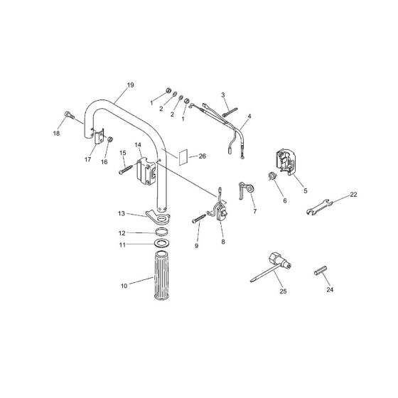 Handle for ECHO EDR-2400 Engine Drill