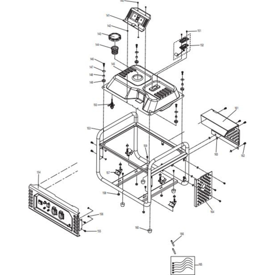 Fuel Tank Assemblyfor Makita EG2250A Generators