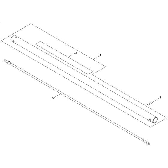 Main Pipe for Shindaiwa EH-MTA-TB Multi-Tool Attachments