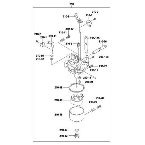 Carburetor Assembly for Robin / Subaru EH09 Engines