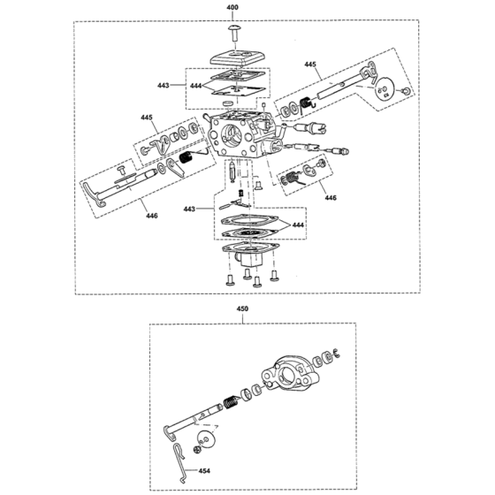 Carburettor Assembly for Makita EK6100 Disc Cutters