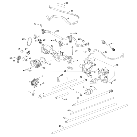 Fuel System for Kohler EKT750 Engines