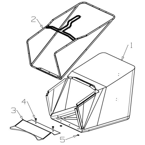 Catcher (18") Assembly for Morrison Elite (2015 Dec 464934) Commercial Mower