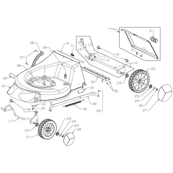 Deck Assembly for Morrison Elite (2015 Dec 464934) Commercial Mower