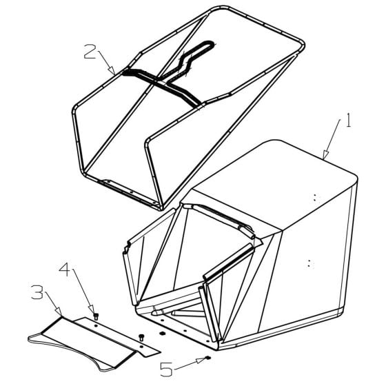 Catcher (18") Assembly for Morrison Elite (2015 Jan 478973) Commercial Mower