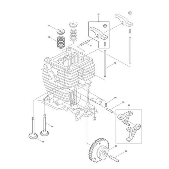 Cam Gear Assembly for Makita EM4340L Brushcutter