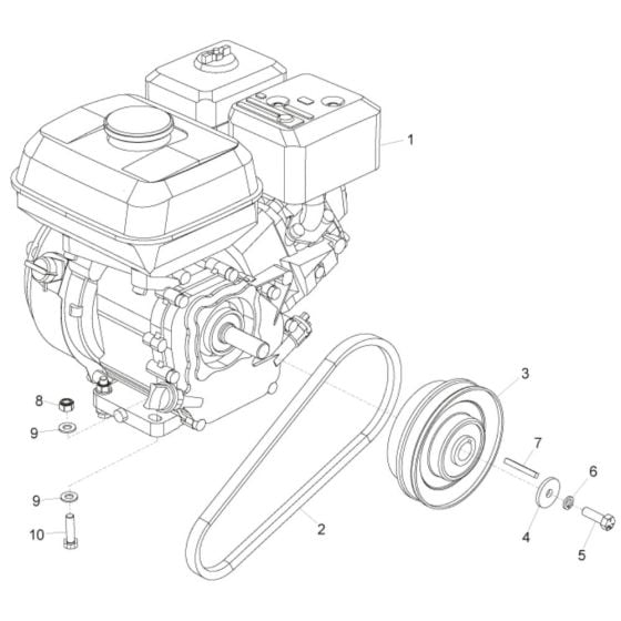 Engine & Drive Kit for Belle PCLX 13/33 Forward Plate Compactor