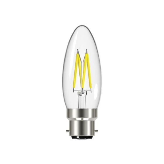 Energizer LED BC (B22) 2.3W 250 lm Candle Filament Non-Dimmable Bulb (Warm White) OEM No. S12866