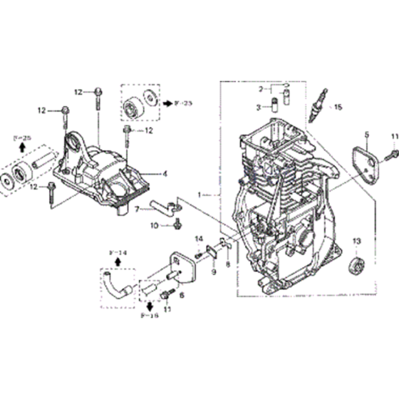 Cylinder Barrel Assembly for Honda EU20i Generator