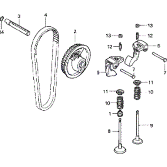 Camshaft Pulley Belt Assembly for Honda EU20i Generator