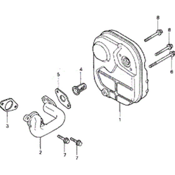 Muffler Assembly for Honda EU20i Generator