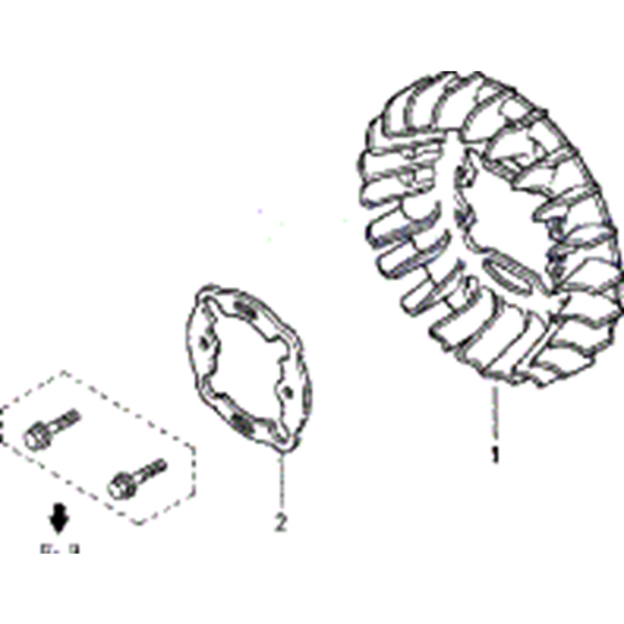 Cooling Fan Assembly for Honda EU20i Generator