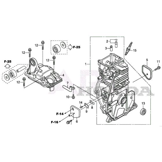 Cylinder Barrel for Honda EU22i Generator