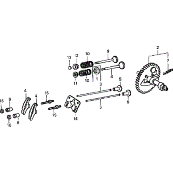 Camshaft Valves Assembly for Honda EU26i Generator