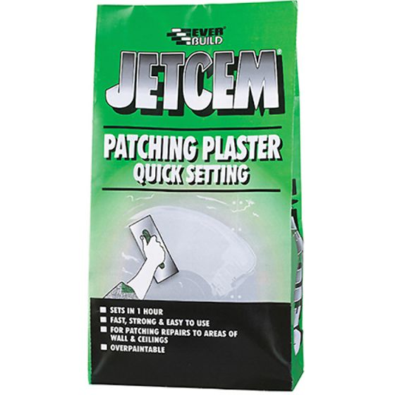 Jetcem Quick Set Patching Plaster (Single 6kg Pack) by Everbuild - JETPATCH6