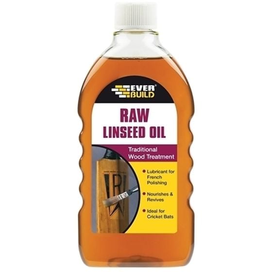 Raw Linseed Oil 500ml by Everbuild - RAWLIN