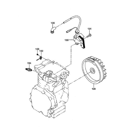 Switch, Sparkplug Assembly for Makita EW200R Water Pump