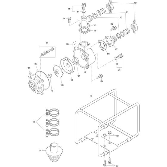 Assy Assembly for Makita EW2050H Water Pumps